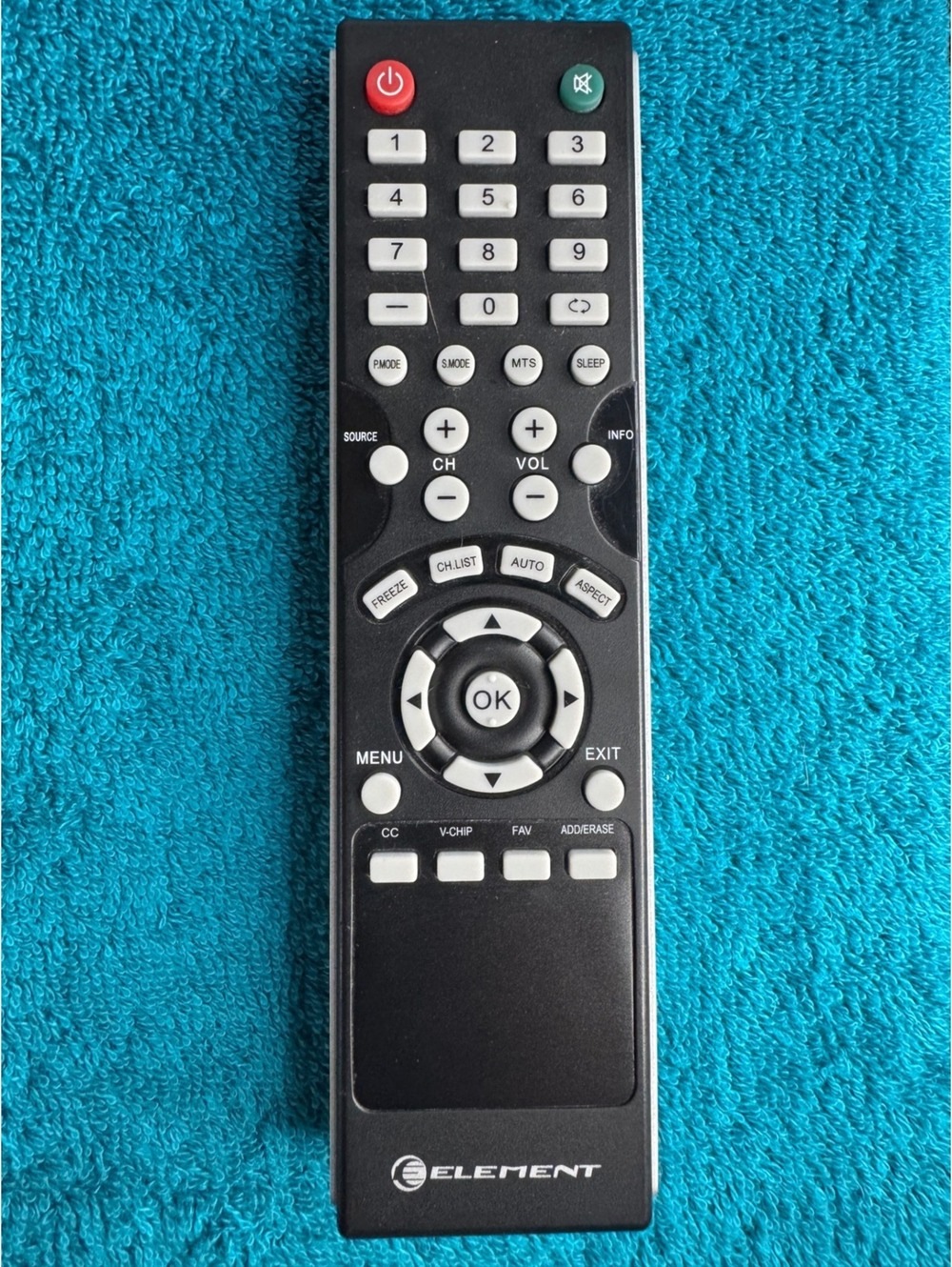 Element TV Remote Control Black Replacement Part